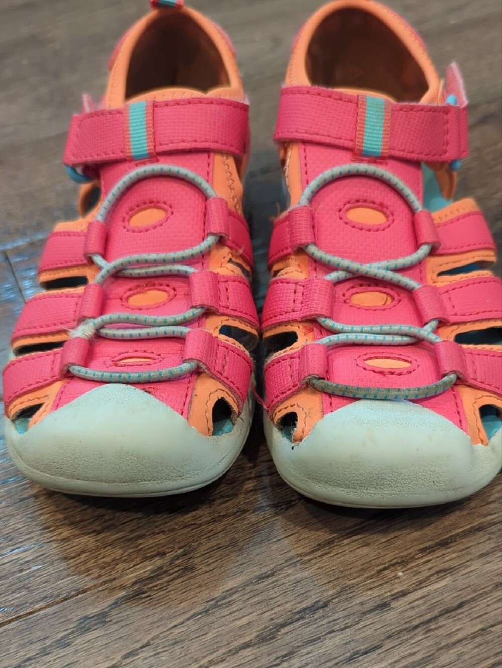 Bullfrog Water Sandals Pink Girls‎ Size 11 image 4